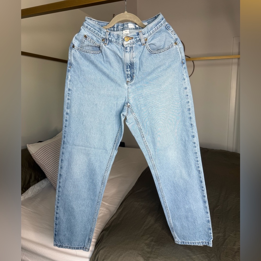 Vtg Liz Claiborne Classic Fit High Waist Jeans Womens 8S Blue Denim Tapered 90s